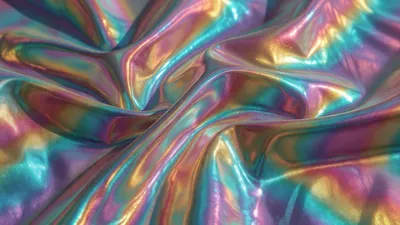 Irisierender Regenbogen-Reflexstoff