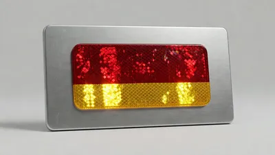 Heavy-vehicle rear marker plate