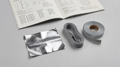 Reflective textile accessories flat-lay